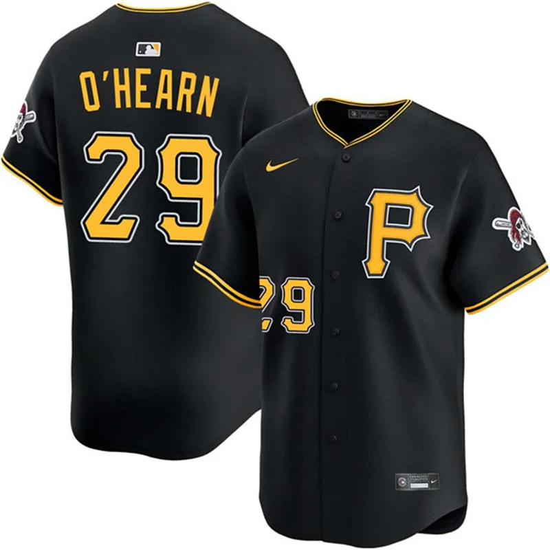 Mens Pittsburgh Pirates #29 Ryan O'Hearn Nike Black Alternate Limited Jersey 