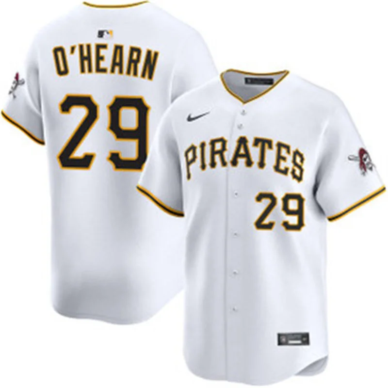 Mens Pittsburgh Pirates #29 Ryan O'Hearn Nike White Home Limited Jersey 
