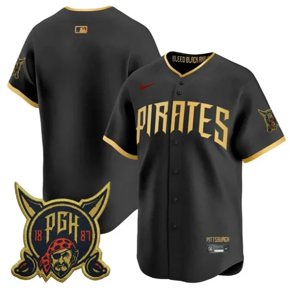 Mens Pittsburgh Pirates Blank 2026 Black City Connect 2.0 Limited Jersey 