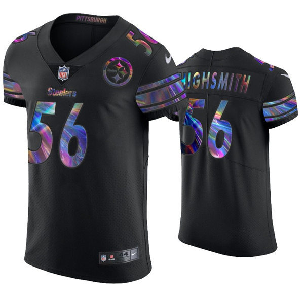 Mens Pittsburgh Steelers #56 Alex Highsmith Nike Black Holographic Edition Jersey