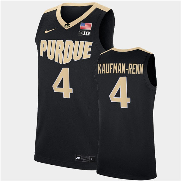Mens Purdue Boilermakers #4 Trey Kaufman-Renn Nike Black College Game Basketball Jersey