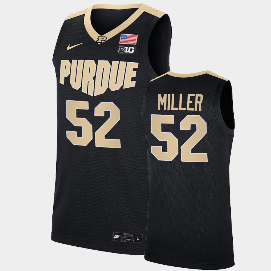 Mens Purdue Boilermakers #52 Brad Miller Nike Black College Basketball Game Jersey