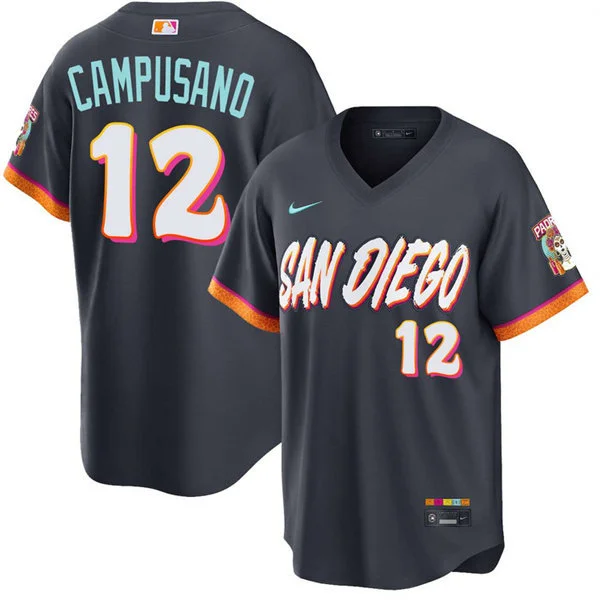 Mens San Diego Padres #12 Luis Campusano Nike 2026 Obsidian City Connect Limited Jersey 