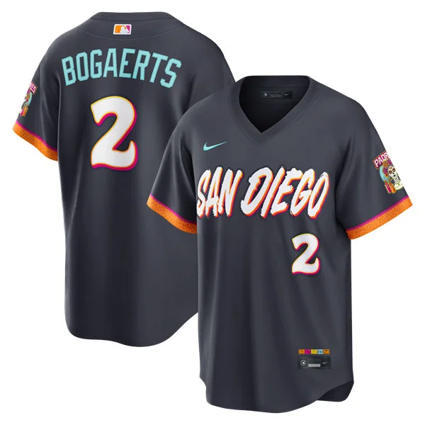 Mens San Diego Padres #2 Xander Bogaerts Nike 2026 Obsidian City Connect Limited Jersey 