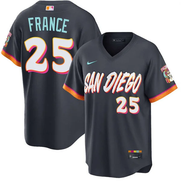 Mens San Diego Padres #25 Ty France Nike 2026 Obsidian City Connect Limited Jersey 