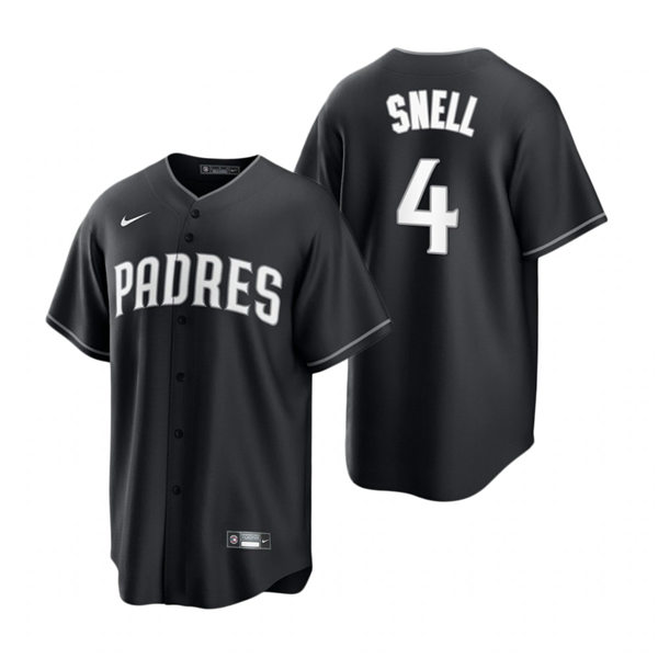 Mens San Diego Padres #4 Blake Snell Nike 2021 Black Fashion Jersey