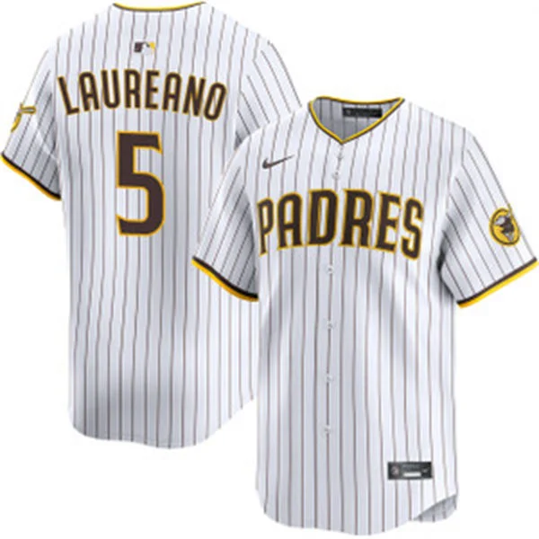 Mens San Diego Padres #5 Ramon Laureano Nike Home White Limited Jersey 
