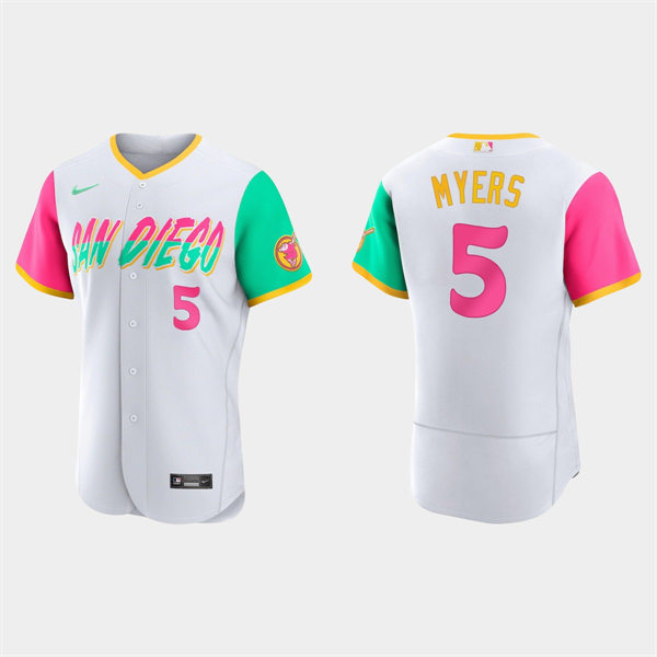 Mens San Diego Padres #5 Wil Myers 2022 City Connect Authentic Jersey - White