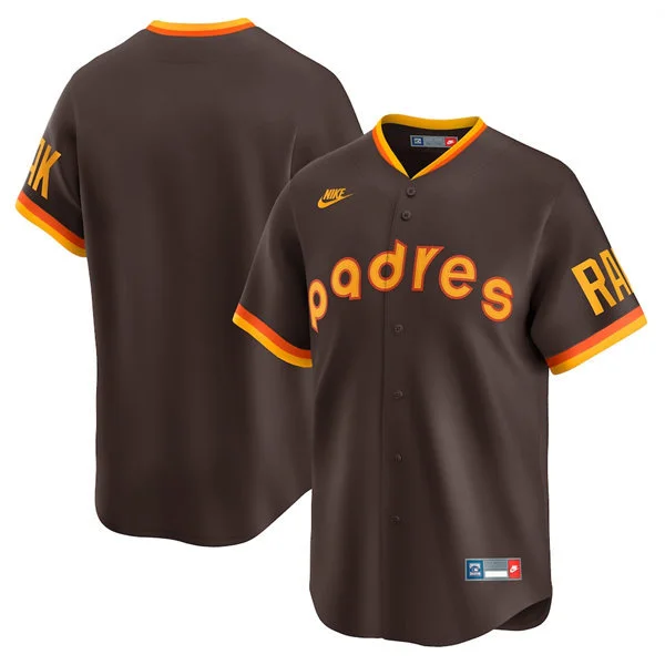 Mens San Diego Padres Blank Nike Brown Cooperstown Collection Team Jersey 