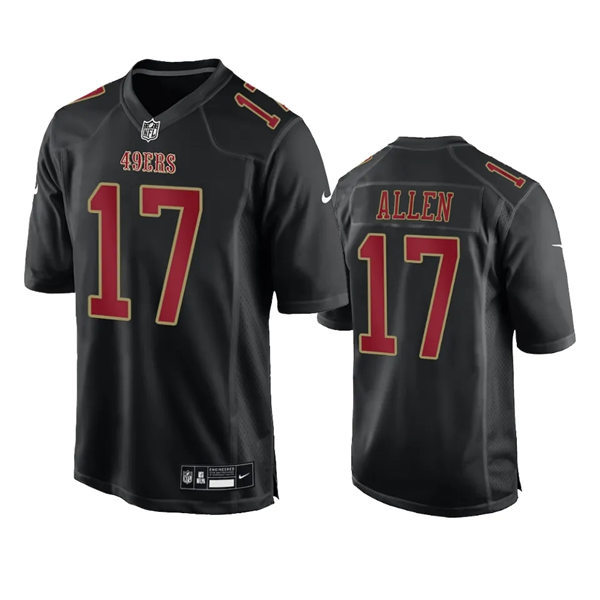 Mens San Francisco 49ers #17 Brandon Allen Nike Carbon Black 2024 Fashion Game Jersey