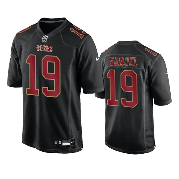Mens San Francisco 49ers #19 Deebo Samuel Nike Carbon Black 2024 Fashion Game Jersey