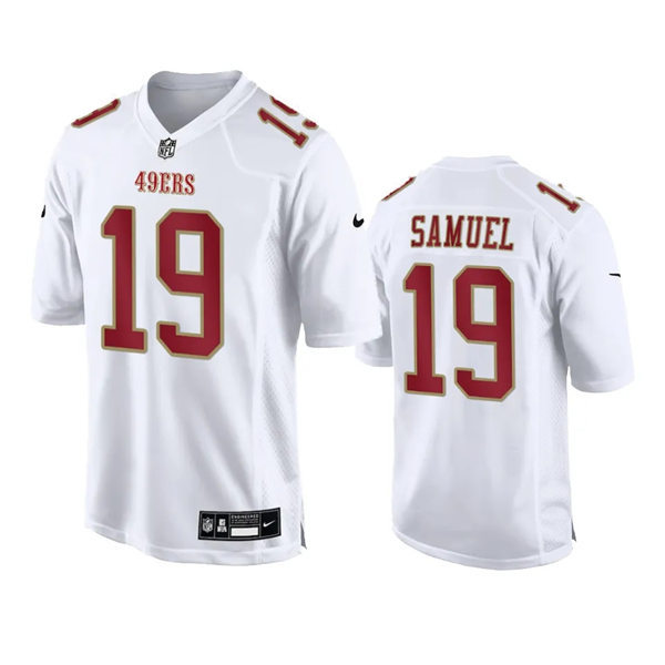 Mens San Francisco 49ers #19 Deebo Samuel Nike Tundra White 2024 Fashion Game Jersey