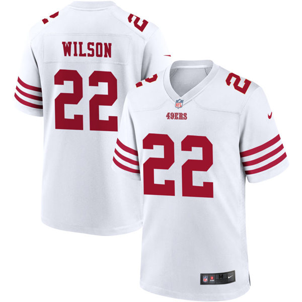 Mens San Francisco 49ers #22 Jeff Wilson Nike White Alternate Legend Vapor Limited Jersey