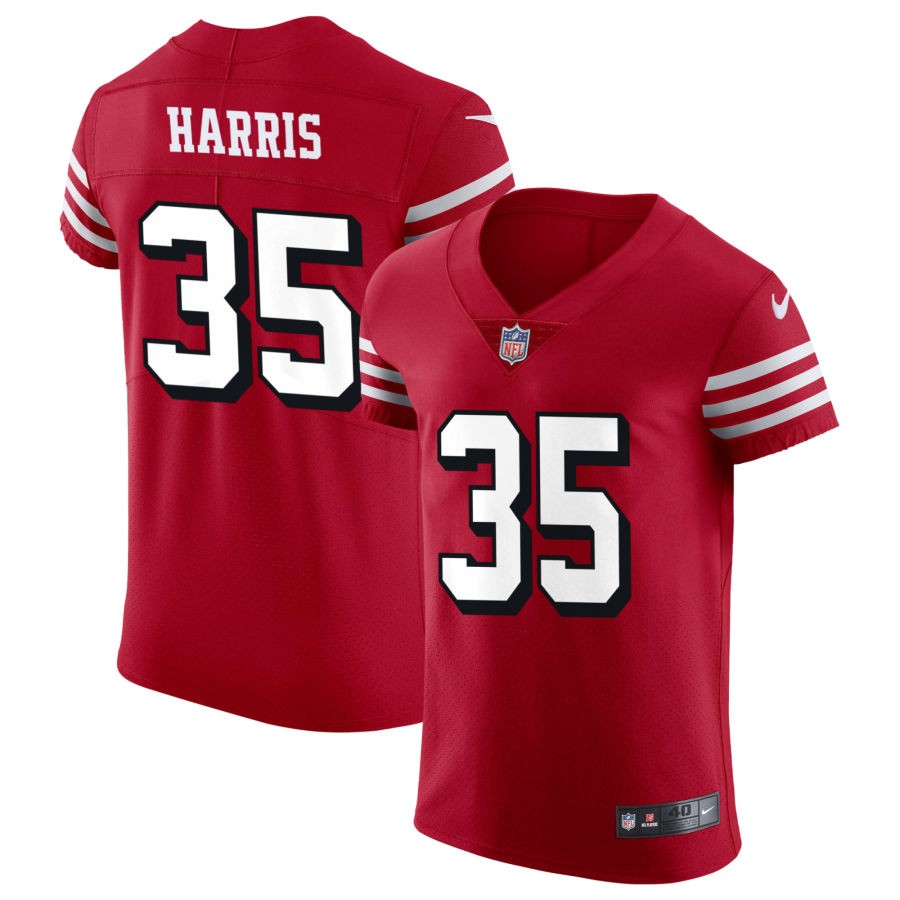 Mens San Francisco 49ers #35 Erik Harris Nike Scarlet Alternate 2023 F.U.S.E. Vapor Limited Jersey