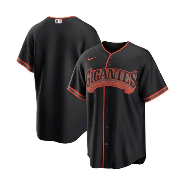 Mens San Francisco Giants Blank Nike Black Gigantes Limited Team Jersey 