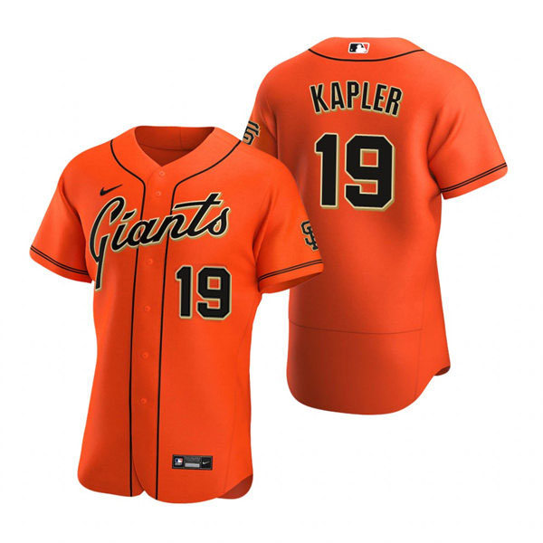 Mens San Francisco Giants Manager #19 Gabe Kapler Nike Orange Alternate Flexbase Player Jersey