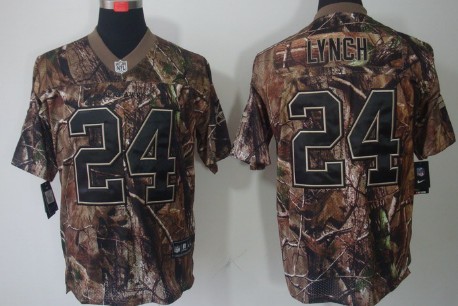 Mens Seattle Seahawks #24 Marshawn Lynch 2013 Nik Camo Elite Jersey