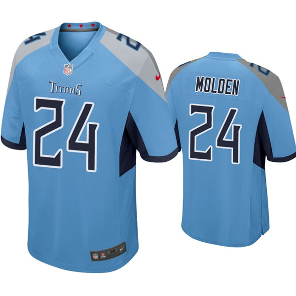 Mens Tennessee Titans #24 Elijah Molden Nike Light Blue Alternate Vapor Untouchable Limited Jersey