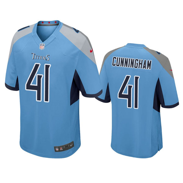 Mens Tennessee Titans #41 Zach Cunningham Light Blue Alternate Vapor Untouchable Limited Jersey