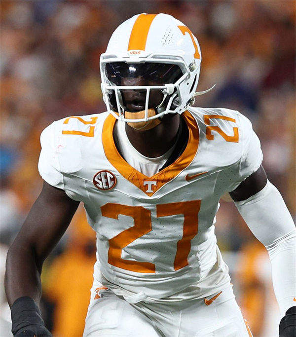 Mens Tennessee Volunteers #27 James Pearce Jr. White College Football Game Jersey 