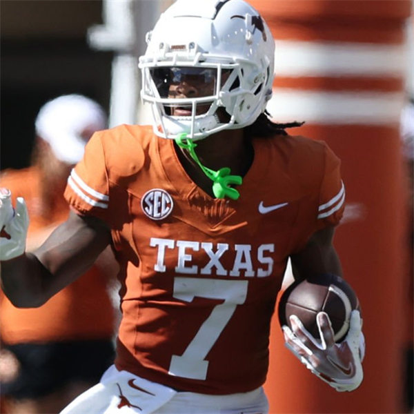 Mens Texas Longhorns #7 Isaiah Bond 2024 SEC Orange College Football Game Jersey 