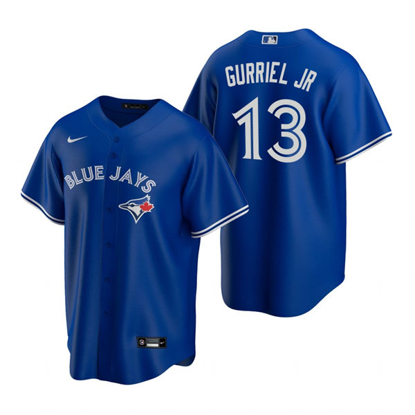 Mens Toronto Blue Jays #13 Lourdes Gurriel Jr. Nike Royal Alternate Cool Base Jersey