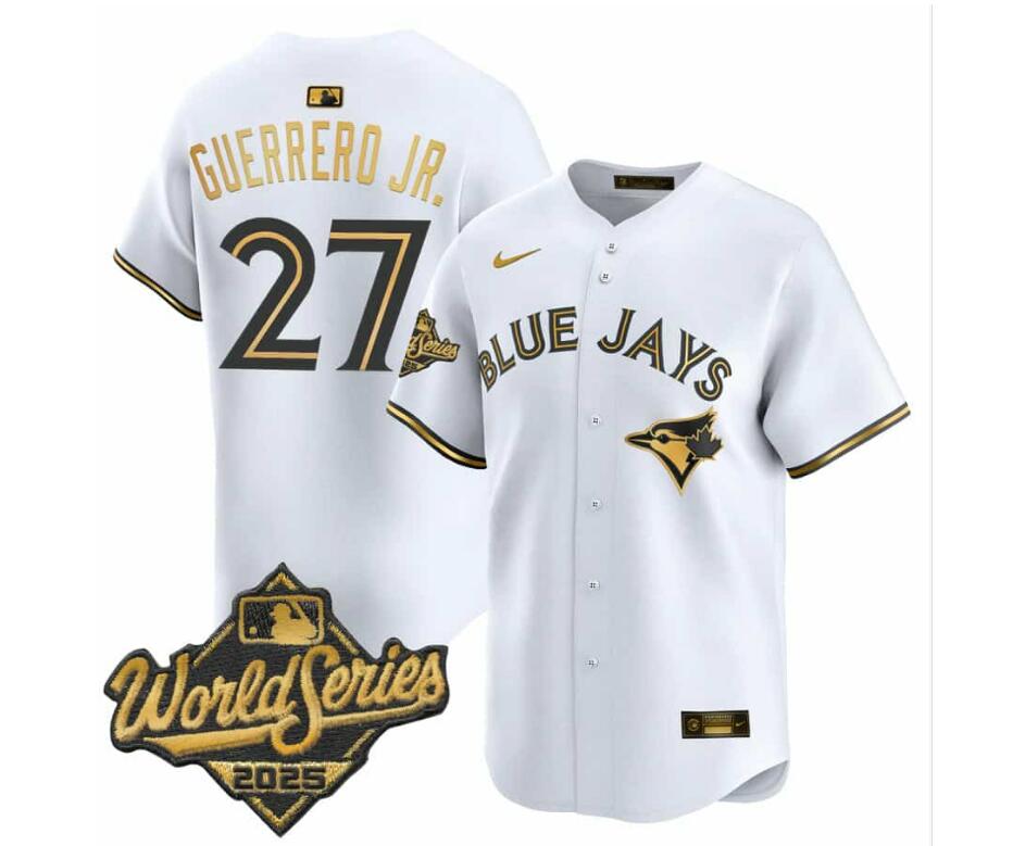 Mens Toronto Blue Jays #27 Vladimir Guerrero Jr. Nike 2024 City Connect Limited Player Jersey - White