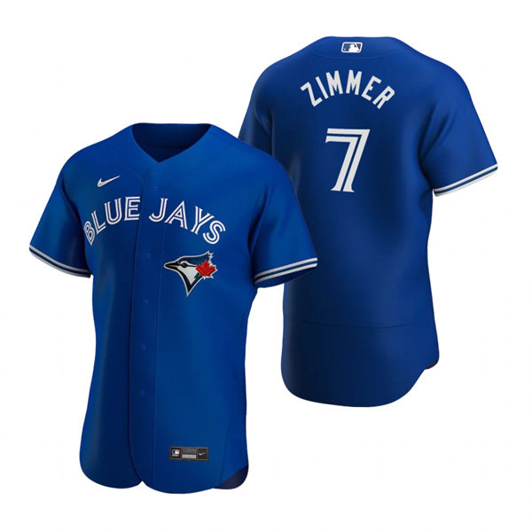 Mens Toronto Blue Jays #7 Bradley Zimmer Nike Royal Alternate FlexBase Player Jersey