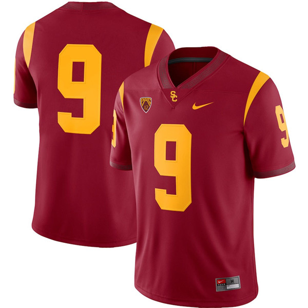 Mens USC Trojans #9 Raesjon Davis Nike Cardinal Without Name College Football Game Jersey 