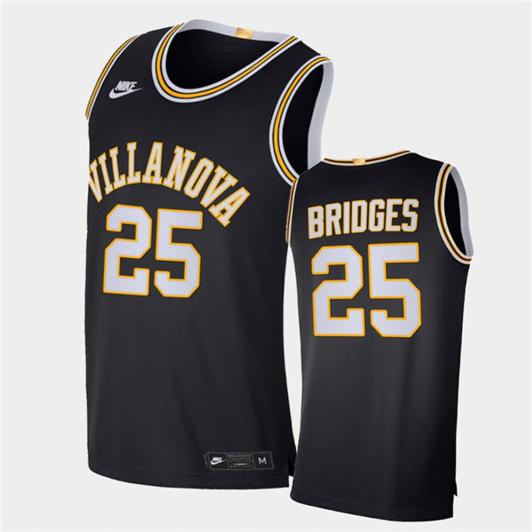 Mens Villanova Wildcats #25 Mikal Bridges Stitched Nike Navy Retro Basketball Jersey