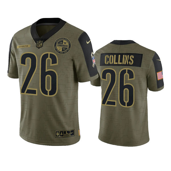 Mens Washington Commanders #26 Landon Collins Nike Olive 2021 Salute To Service Limited Player Jersey