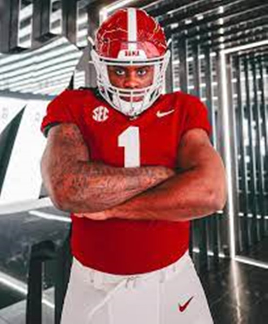 Mens Youth Alabama Crimson Tide #1 Domani Jackson Maroon College Football Game Jersey 