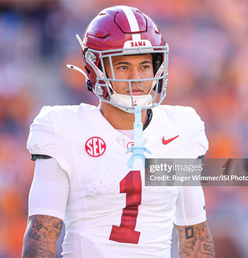 Mens Youth Alabama Crimson Tide #1 Isaiah Horton White College Football Game Jersey 