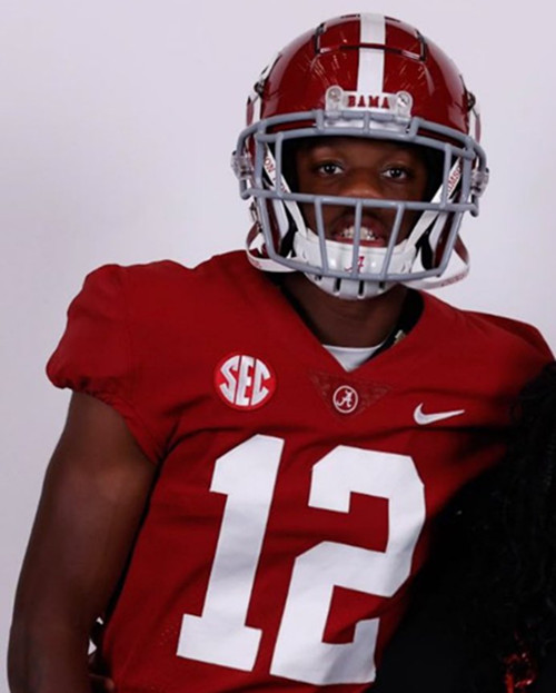 Mens Youth Alabama Crimson Tide #12 Keelon Russell Maroon College Football Game Jersey 