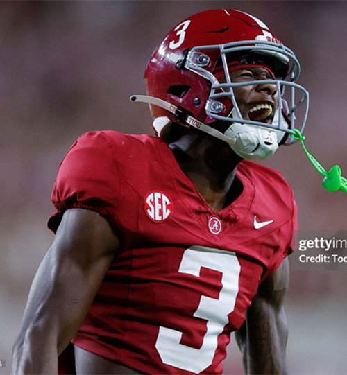 Mens Youth Alabama Crimson Tide #3 Keon Sabb Maroon College Football Game Jersey 