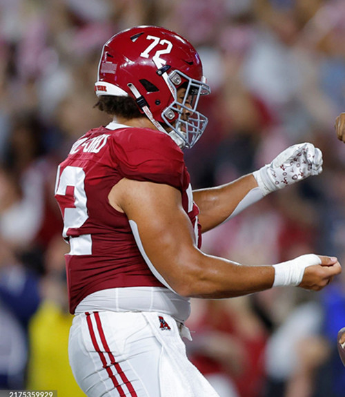 Mens Youth Alabama Crimson Tide #72 Parker Brailsford Maroon College Football Game Jersey 