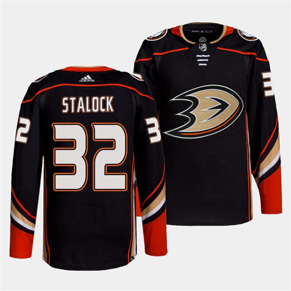 Mens Youth Anaheim Ducks #32 Alex Stalock Black Home Jersey 
