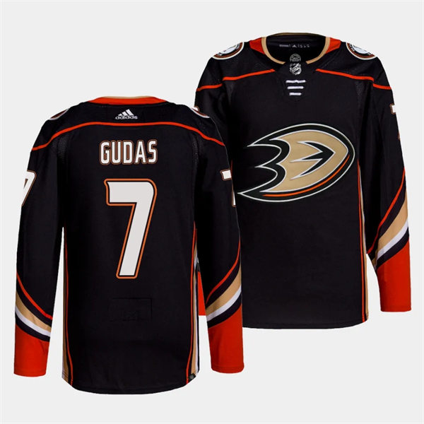 Mens Youth Anaheim Ducks #7 Radko Gudas Black Home Jersey 