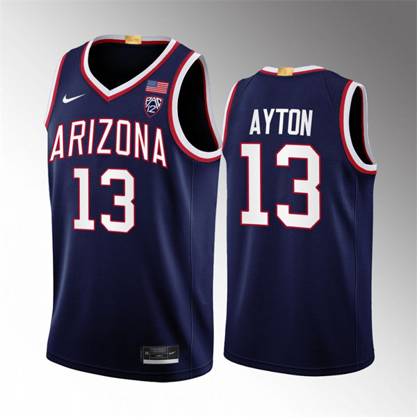 Mens Youth Arizona Wildcats #13 Deandre Ayton Nike Navy 2022-23 College Basketball Game Jersey