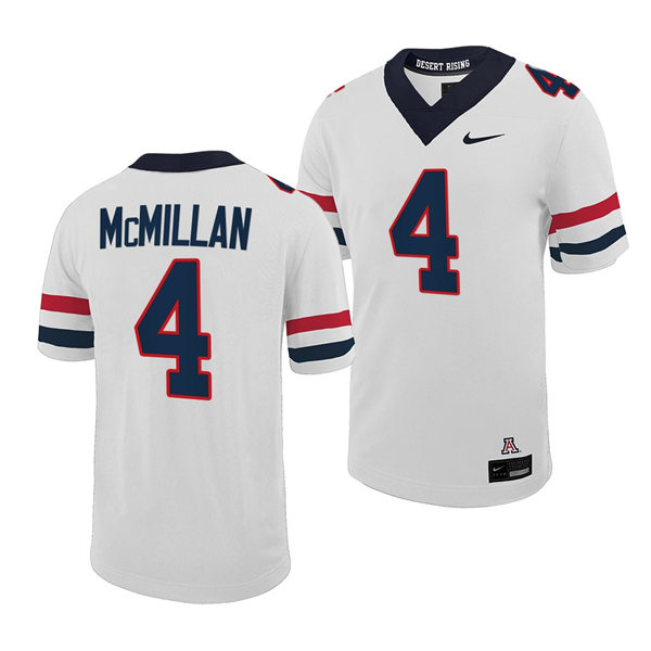 Mens Youth Arizona Wildcats #4 Tetairoa McMillan Nike White 2022 College Football Game Jersey