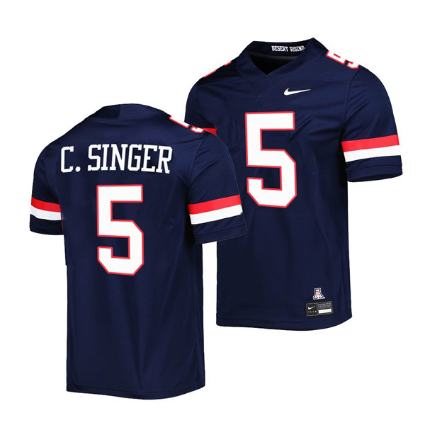 Mens Youth Arizona Wildcats #5 Dorian Singer Nike 2022 College Football Game Jersey Navy