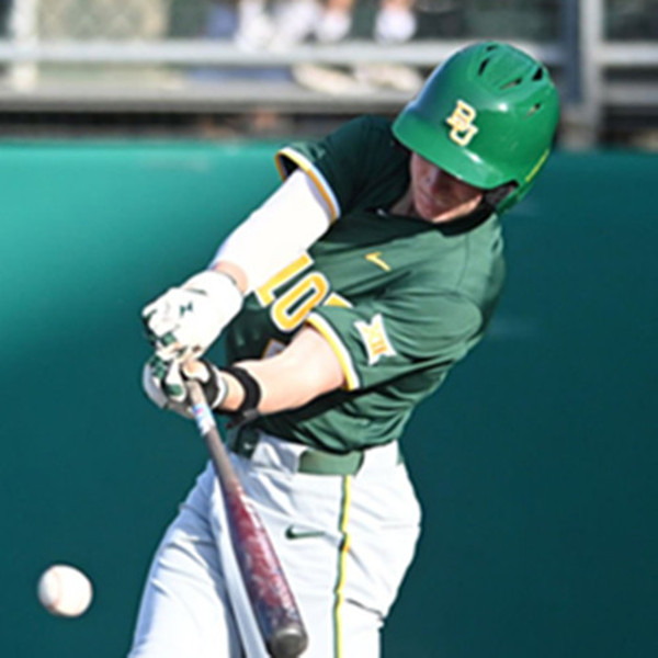 Mens Youth Baylor Bears #5 Pearson Riebock Green  College Baseball Game Jersey 