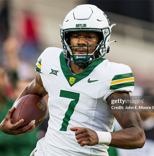 Mens Youth Baylor Bears #7 Dequan Finn 2025 White College Baseball Game Jersey 