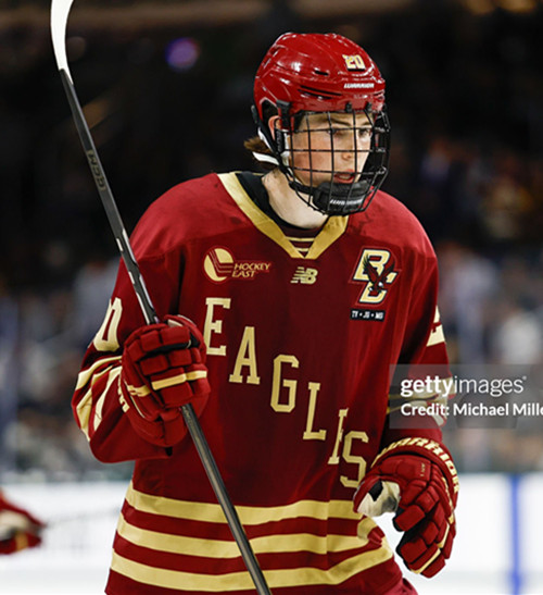 Mens Youth Boston College Eagles #20 Dean Letourneau  Maroon Eagles College Hockey Game Jersey 