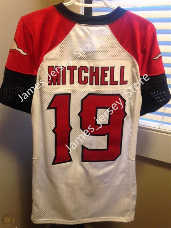 Mens Youth CFL Calgary Stampeders Custom New Era White Away Football Jersey