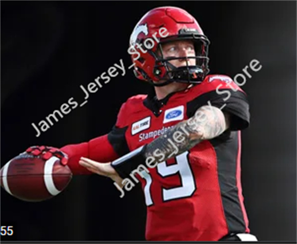 Mens Youth CFL Calgary Stampeders Custom Red Football Jerseys