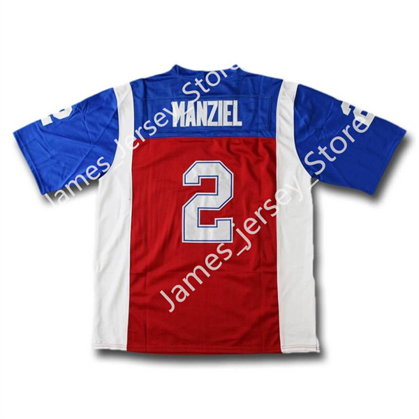 Mens Youth CFL Montreal Alouettes Custom Red Blue Away Football Jersey