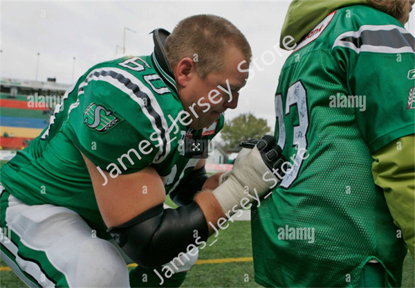 Mens Youth CFL Saskatchewan Roughriders Custom Green Football Jersey