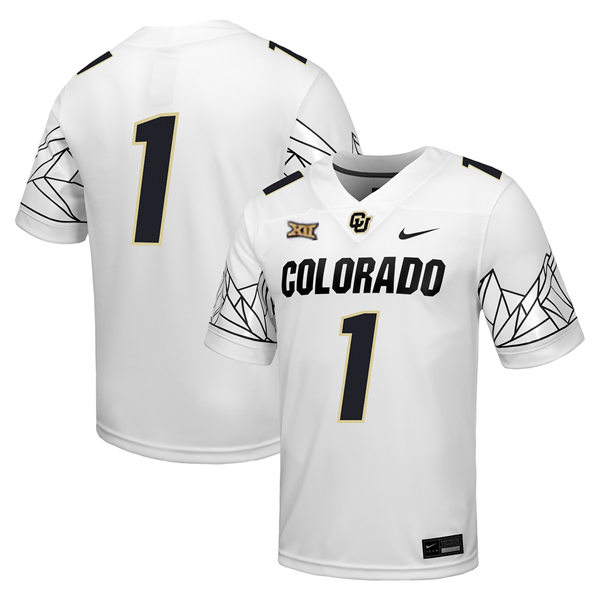 Mens Youth Colorado Buffaloes Custom 2024 XII F.U.S.E. Limited White College Football Game Jersey