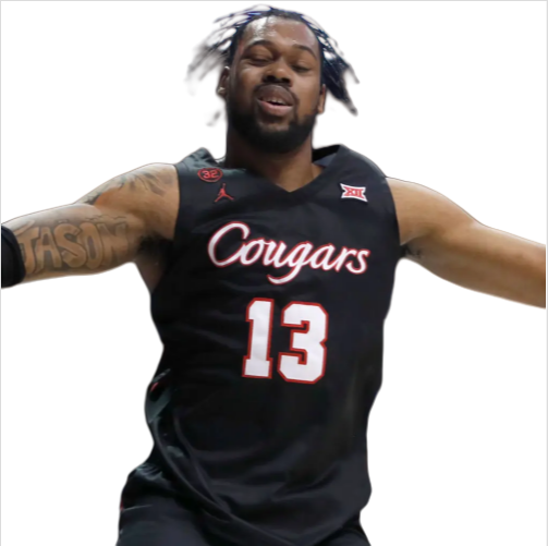 Mens Youth Houston Cougars #13 J'Wan Roberts Black Cougars Basketball Game Jerseys 